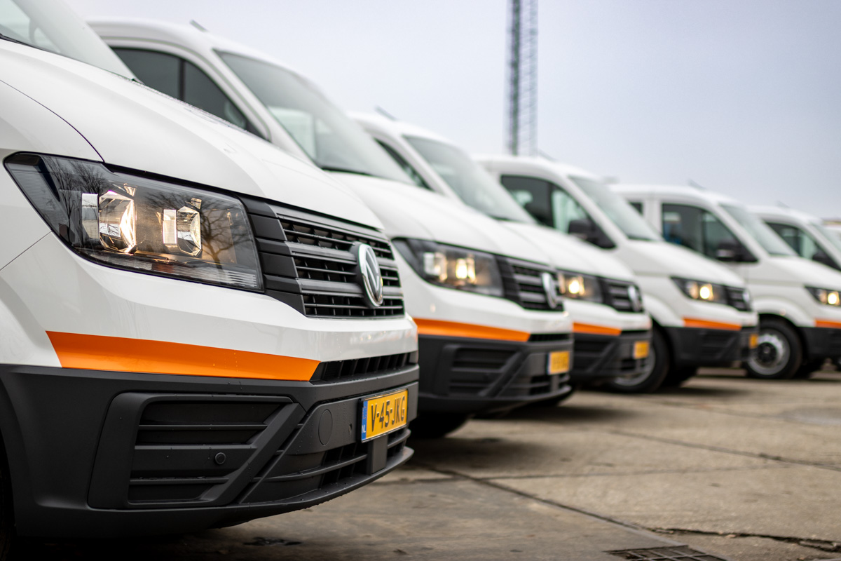 Uitbreiding wagenpark- 10 splinternieuwe VW Crafter Pick-ups